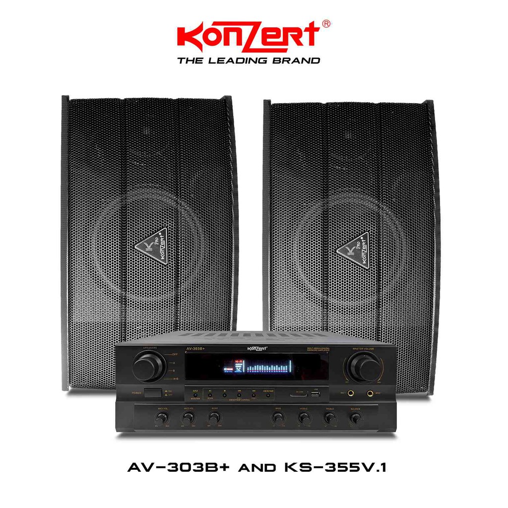PACKAGE Konzert AV303B+ Karaoke Amplifier + Konzert KS355V1 Karaoke