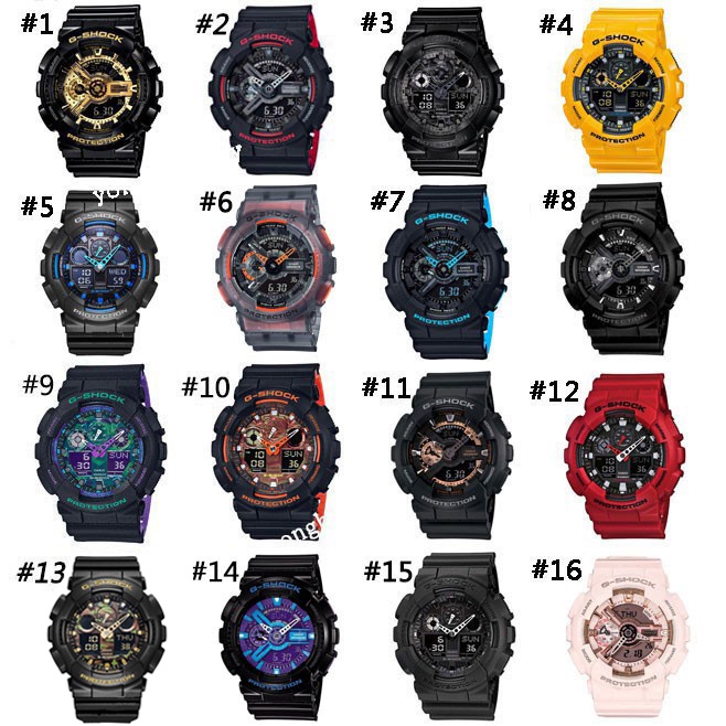 【Hot Sale】 Casio G-Shock GA110 Watch Men Sport Watches Black Red
