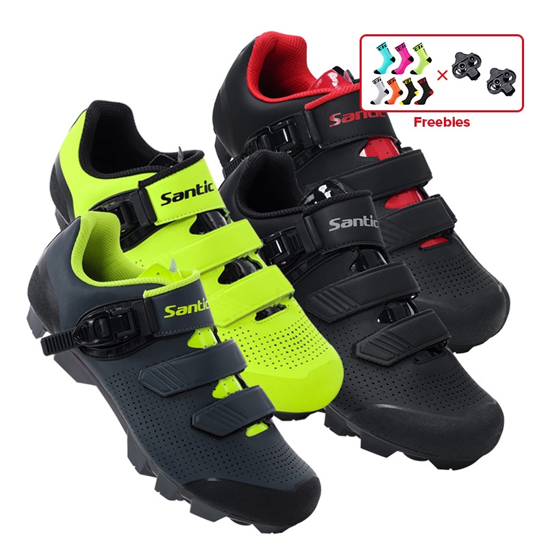 Santic Men MTB Cycling Shoes SPD Compatible Mountain Bike Cleats Shoes