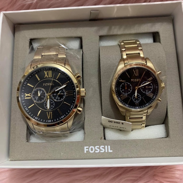 Fossil Couples Watch 100 Original Money Back Guarantee If Proven Fake Onhand Shopee Philippines