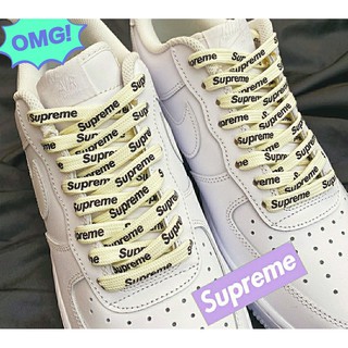 （A Pair）Supreme Joint Shoelaces, AF1 Air Force One Red and Black Lace ...