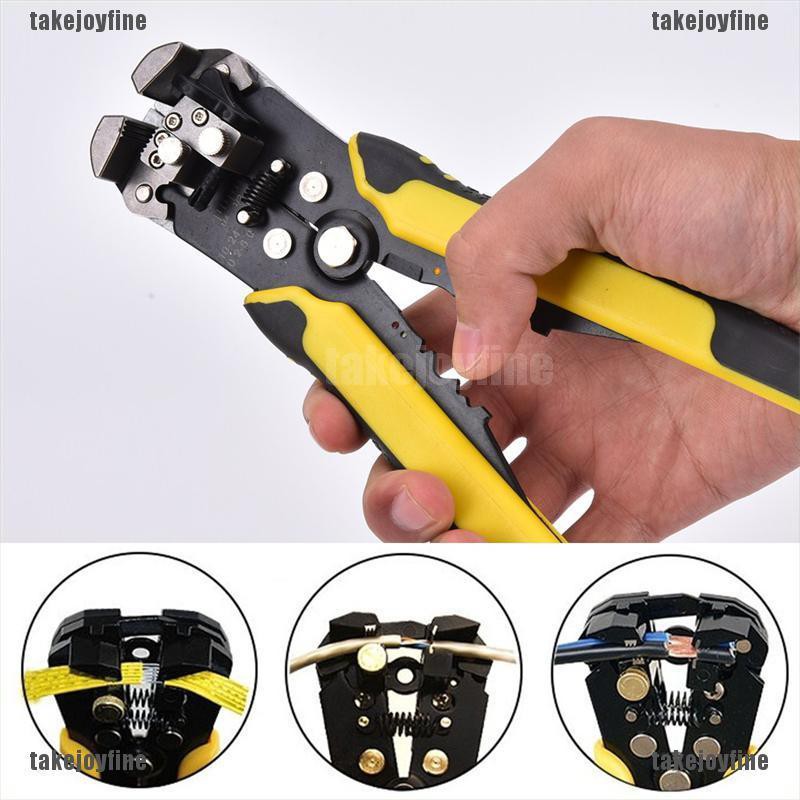 takejoyfine]Professio<i></i>nal Automatic Wire Striper Cutter Stripper Crimper  Pliers Terminal Tool | Shopee Philippines