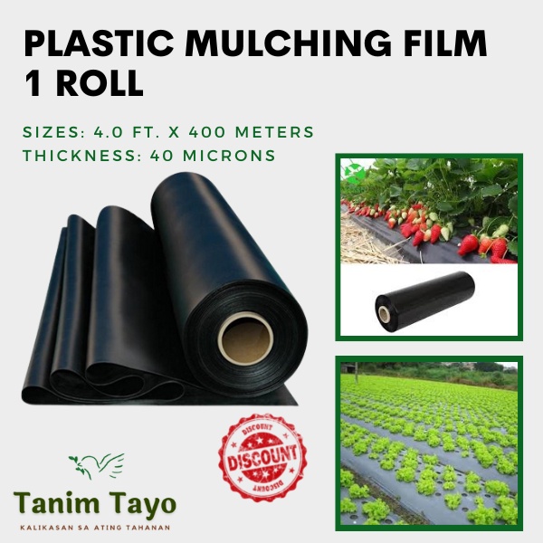 Mulching Plastic for Gardening, Construction, Mulching Plastic 1 Roll