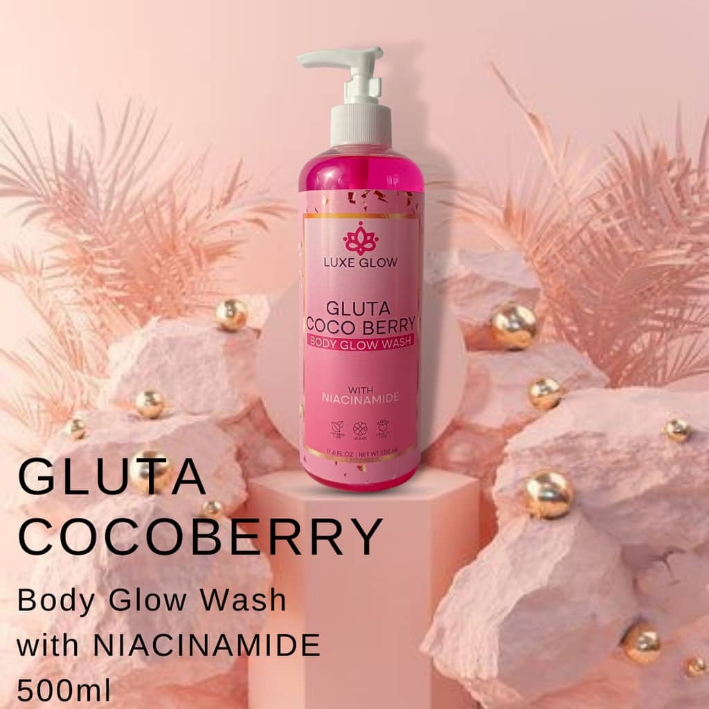 Luxe Glow Gluta CoCoberry Body Glow Wash with Niacinamide Shopee
