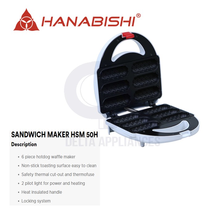 Hanabishi Hotdog Waffle Maker HSM 50H Shopee Philippines