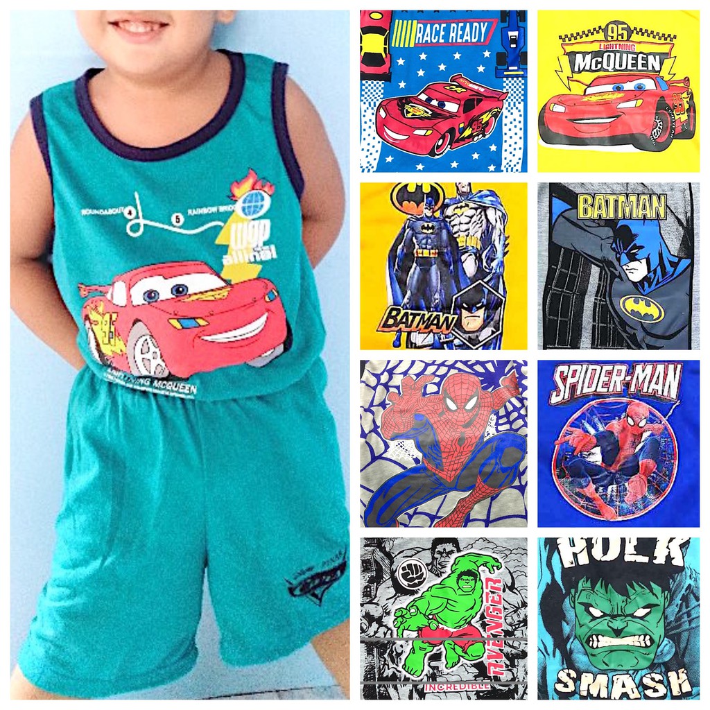 Download More Than 20 Designs Kids Favorite Character Terno Set Wear Fits 1 3 Years Old Baby Terno Shopee Philippines