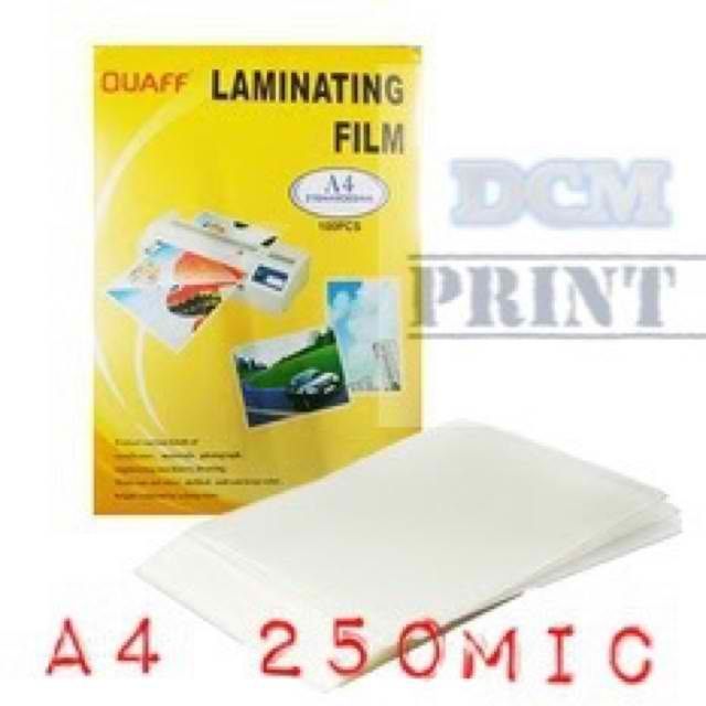 QUAFF LAMINATING FILM A4 SIZE 250mic. Shopee Philippines