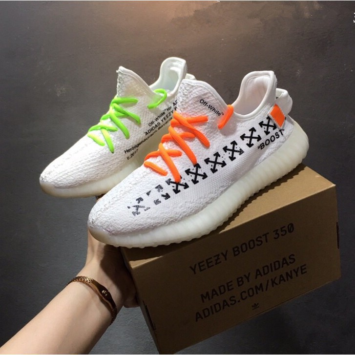 xian Off White x Adidas Yeezy Boost 350 V2 men's and women's breathable  running shoes | Shopee Philippines