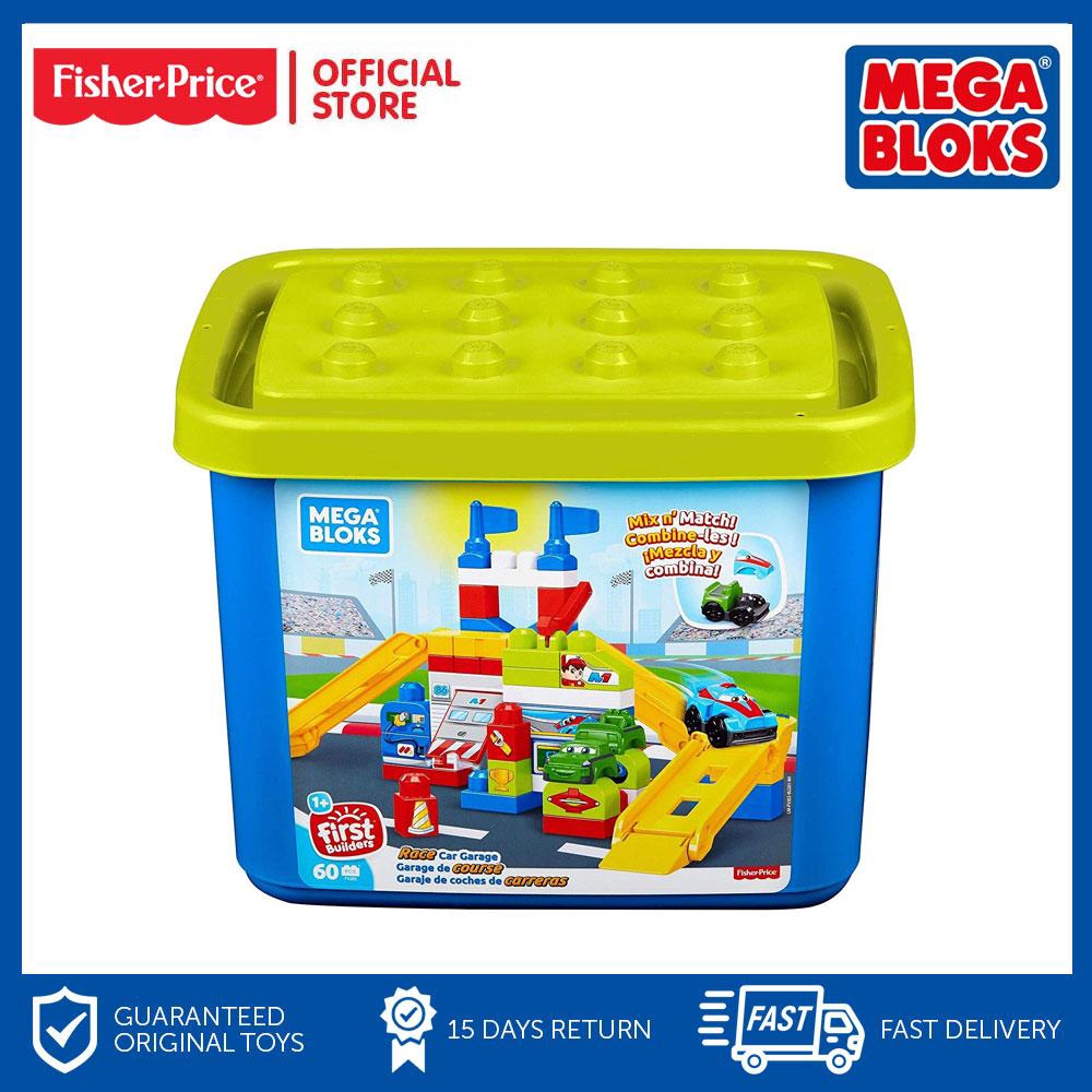 mega bloks race car garage