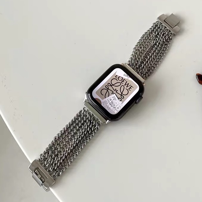 Matte Glossy Nakawa Sumi Same Style Strap Suitable For Apple Watch 6 Se 5 4 3 2 Generation Metal Stainless Steel Denim Chain Shopee Philippines