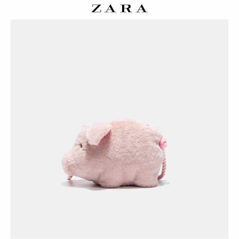 zara fuzzy pig crossbody bag