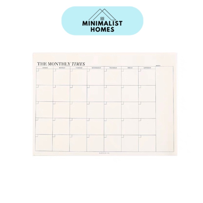 [ Minimalist Homes ] Desk Calendar Planner Note Pad Shopee Philippines
