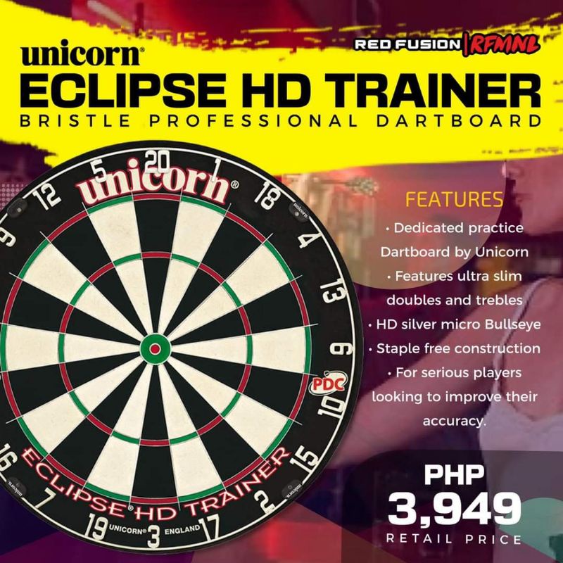 Unicorn Eclipse HD Trainer Bristle DartBoard Shopee Philippines