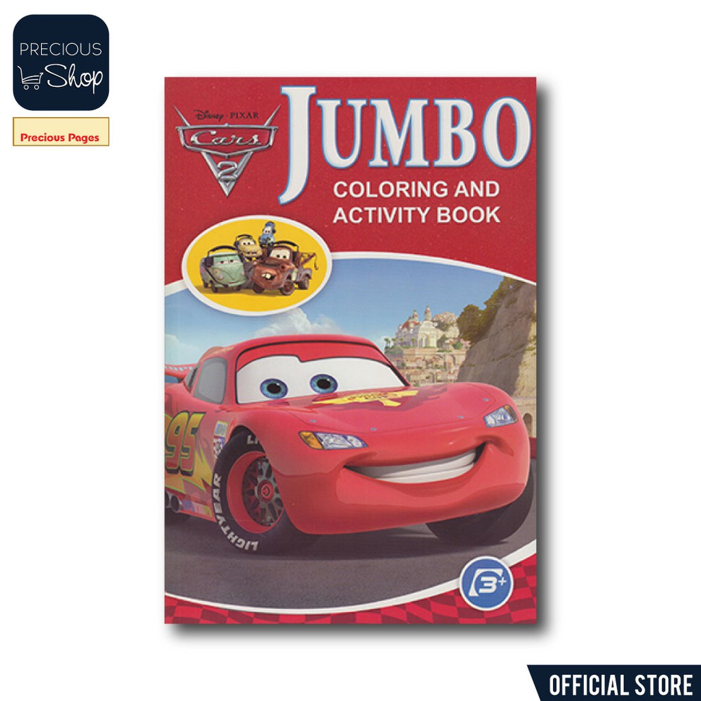 4 Disney Pixar Cars Mcqueen Jumbo Coloring Activity Books BONUS for Children 