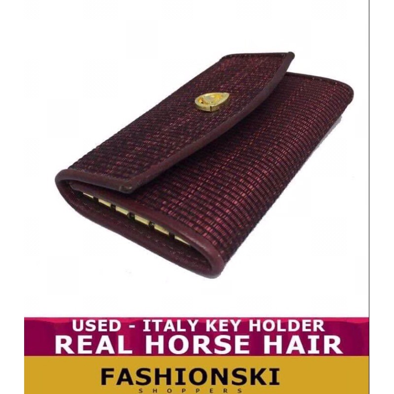 ITALY Real Horse hair key wallet - Used | Shopee Philippines