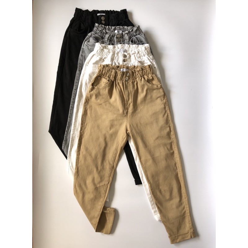 Bershka Paperbag Trousers Shopee Philippines