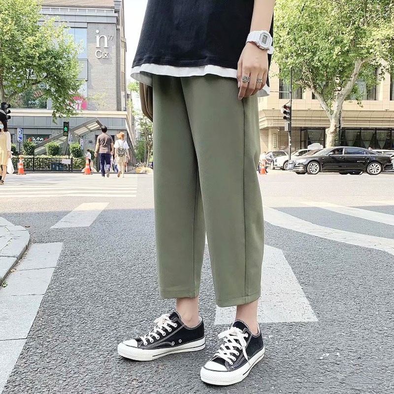 Summer Korean  Style Square Pants  For Businessman Plain 