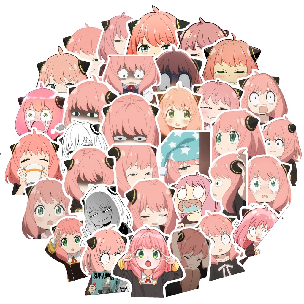 Spy X Family - Anya Forger Anime Sticker Pack (35pcs) | Shopee Philippines