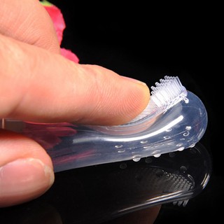 Transparent Soft Silicone Pet Finger Toothbrush