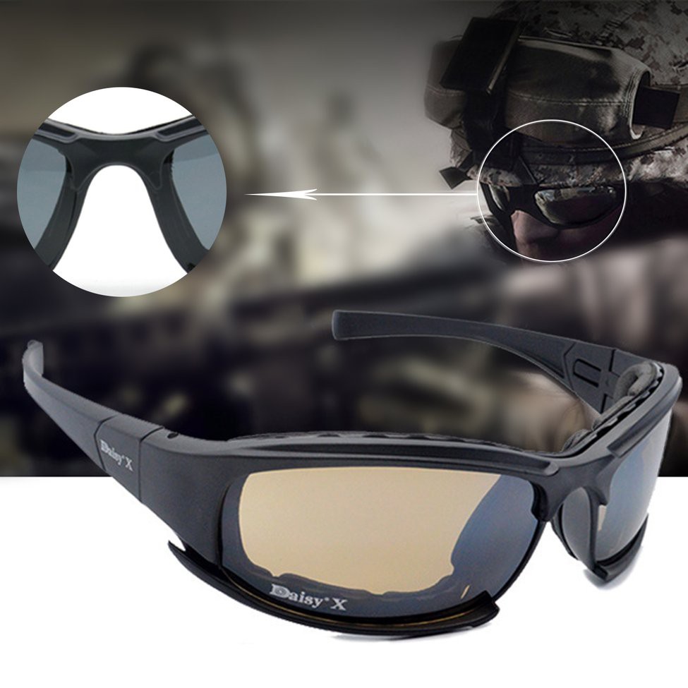 HST X7 Tactical Shooting Goggles Polarized Cycling Sunglasses with