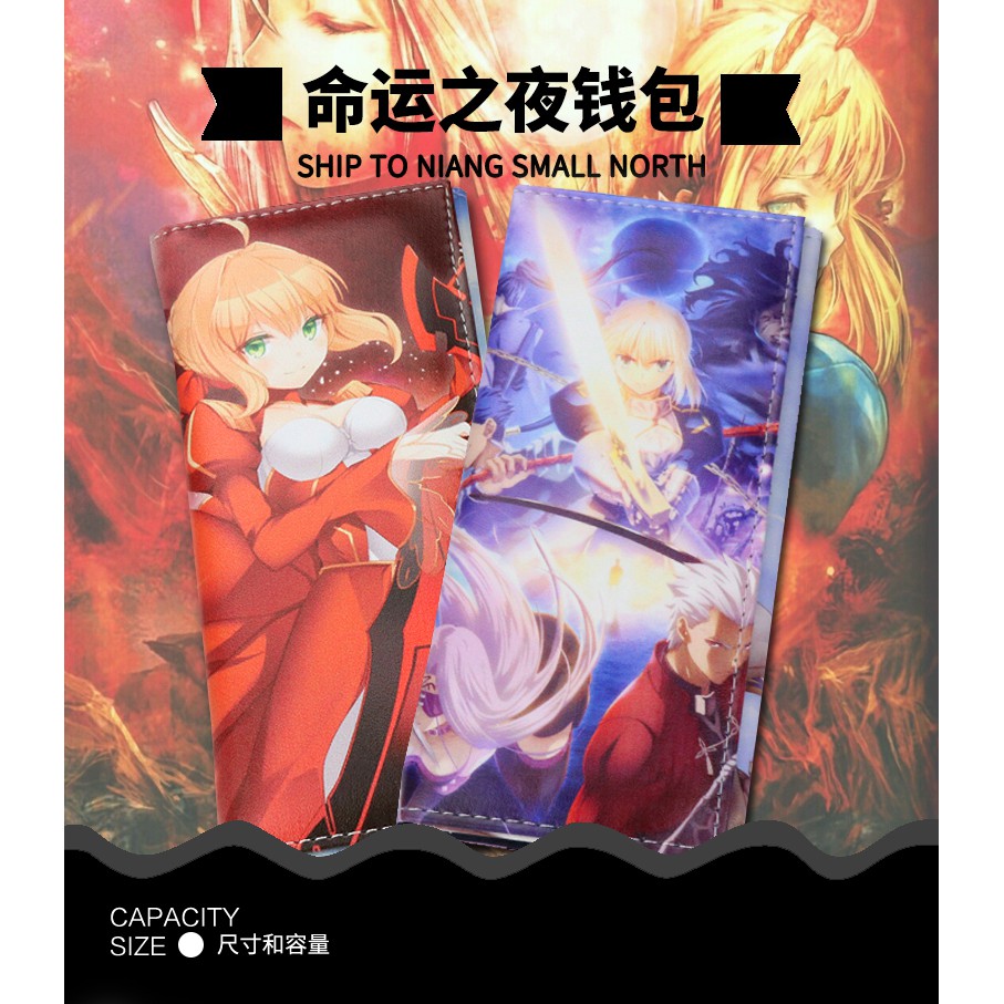 Fate Zero Fate Grand Order Fate Night Saber Joan Of The Fate Anime Wallet Shopee Philippines