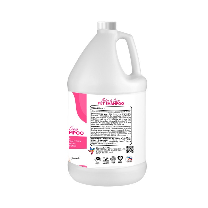 (G) 3.8 Liters  Petie Pink Madre De Cacao Pet Shampoo with Aloe Vera Natural Organic #3