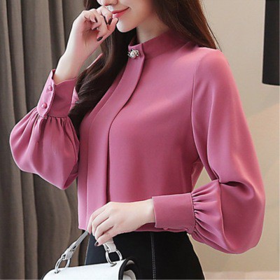 Same Day Delivery Wanita Baru Baju Blaus Fesyen Wanita Dalam Stok New Women Blouse Long Sleeve Chiffon Blouse Fashion Ladies Shirts Shopee Philippines