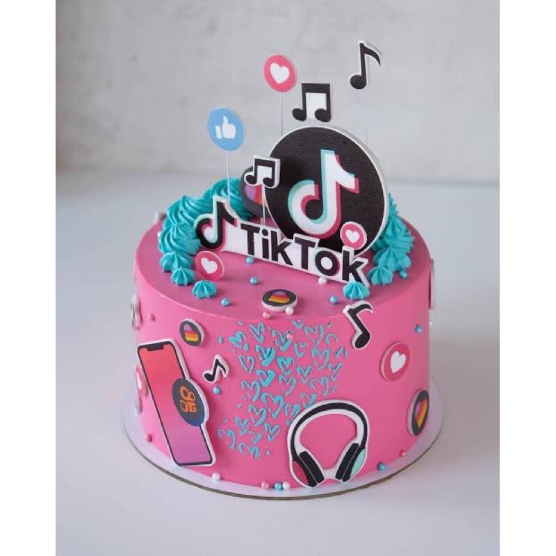 tiktok happy birthday cake topper | Shopee Philippines