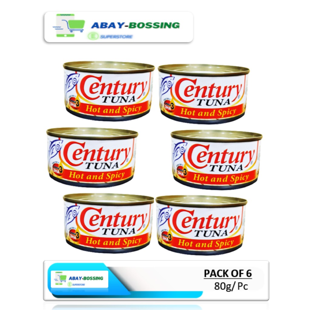 Century Tuna Hot  Spicy 180g Easy Open (Pack of 6) | Shopee Philippines