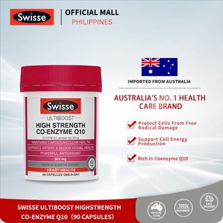 Swisse Ultiboost High Strength Co-Enzyme Q10 Cardiovascular Health 300mg 90 Capsules
