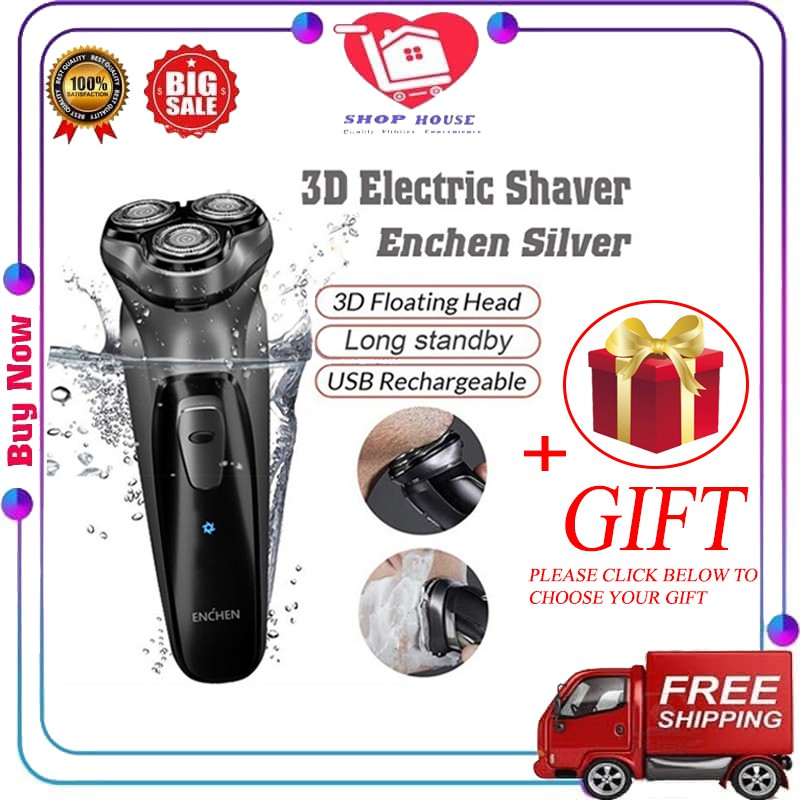 (New) Electric Shaver Xiaomi 3D Enchen BlackStone Washable Shaver For