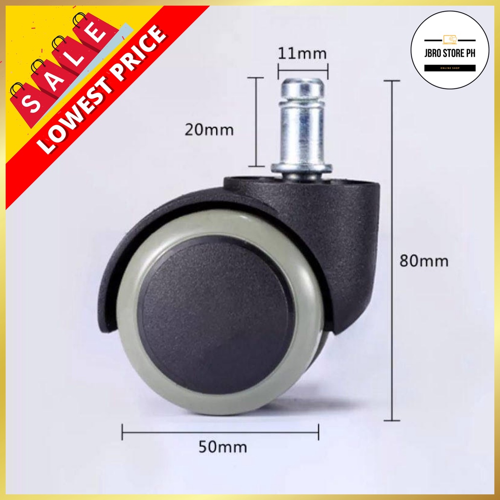 1pc Replacement Computer Gaming / Office Chair Caster Wheel spare parts / wheel  office chair | Shopee Philippines