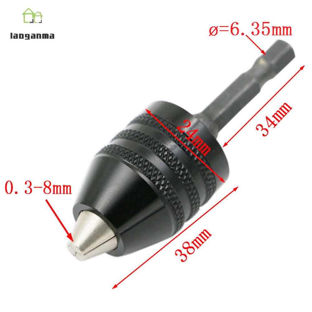 Universal Inch Hex Shank Keyless Drill Chuck Quick Change Shopee Philippines