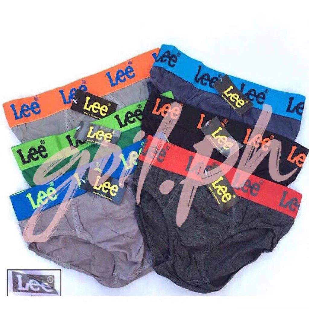 COD☑️12PCS/6PCS Men's Cotton Brief LEE Underwear | Shopee Philippines
