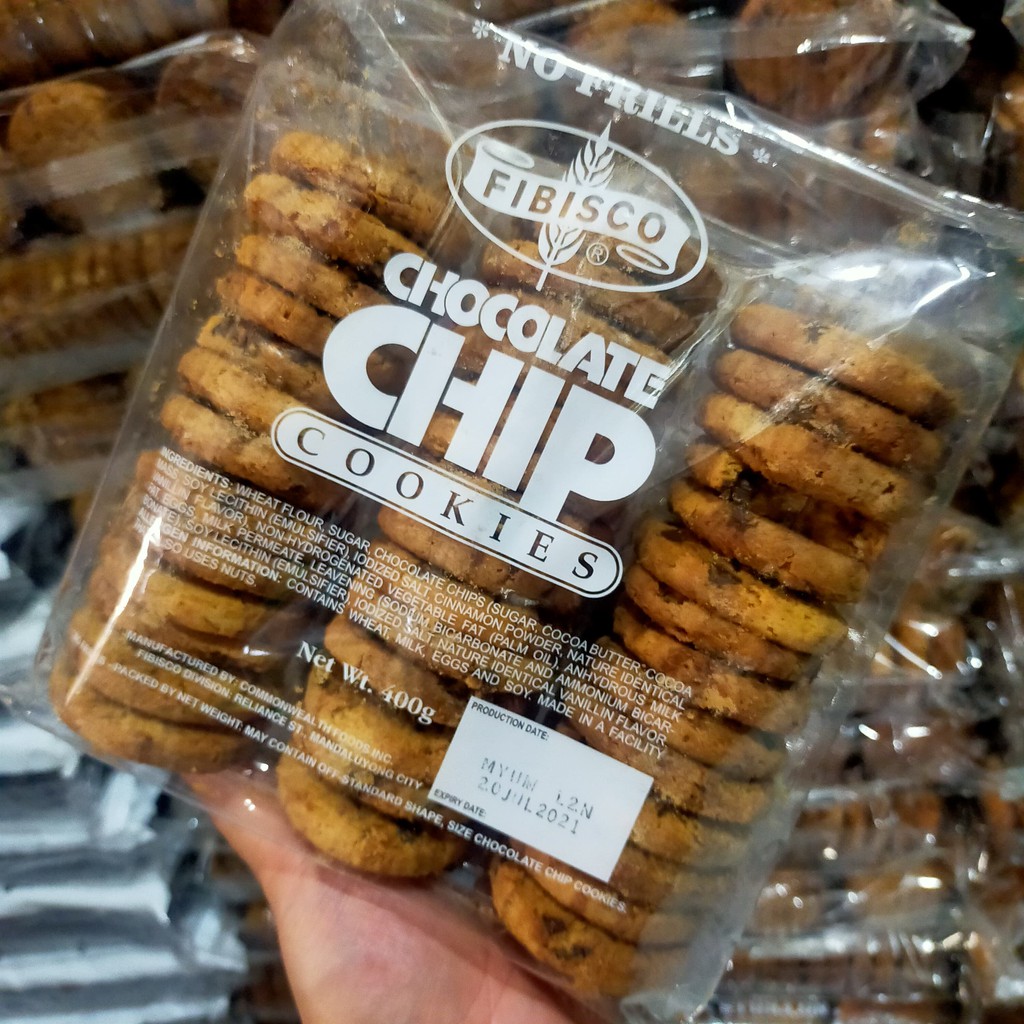 [Lowest Price] Fibisco Chocolate Chip Cookies (NO Frills) | Shopee ...