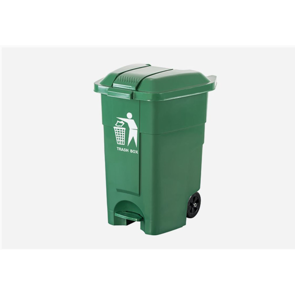 GREEN CARE Wheeled Trash Bin 50 Liters (with Pedal) Shopee Philippines