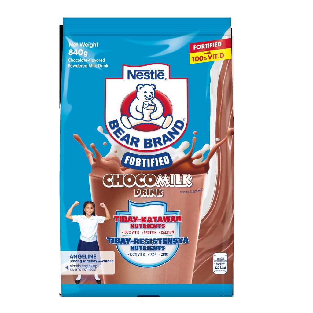 Bear Brand Fortified Powdered Milk Chocolate 840g Shopee Philippines