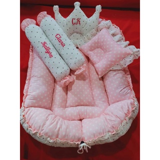 P1: / BABY NEST for Baby Girl (REG Set with Crown or Ribbon) / Cribnest #1