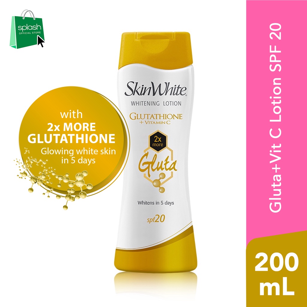 SkinWhite Whitening Gluta + Vitamin C Lotion SPF 20 200mL Shopee Philippines