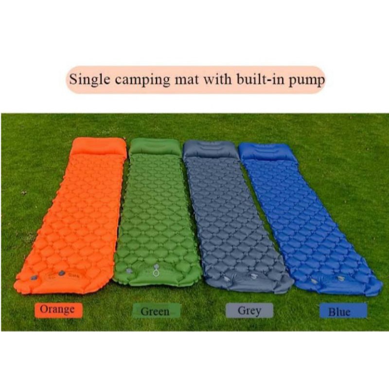 Inflatable Camping Mat with Builtin Pillow and Pump Shopee Philippines
