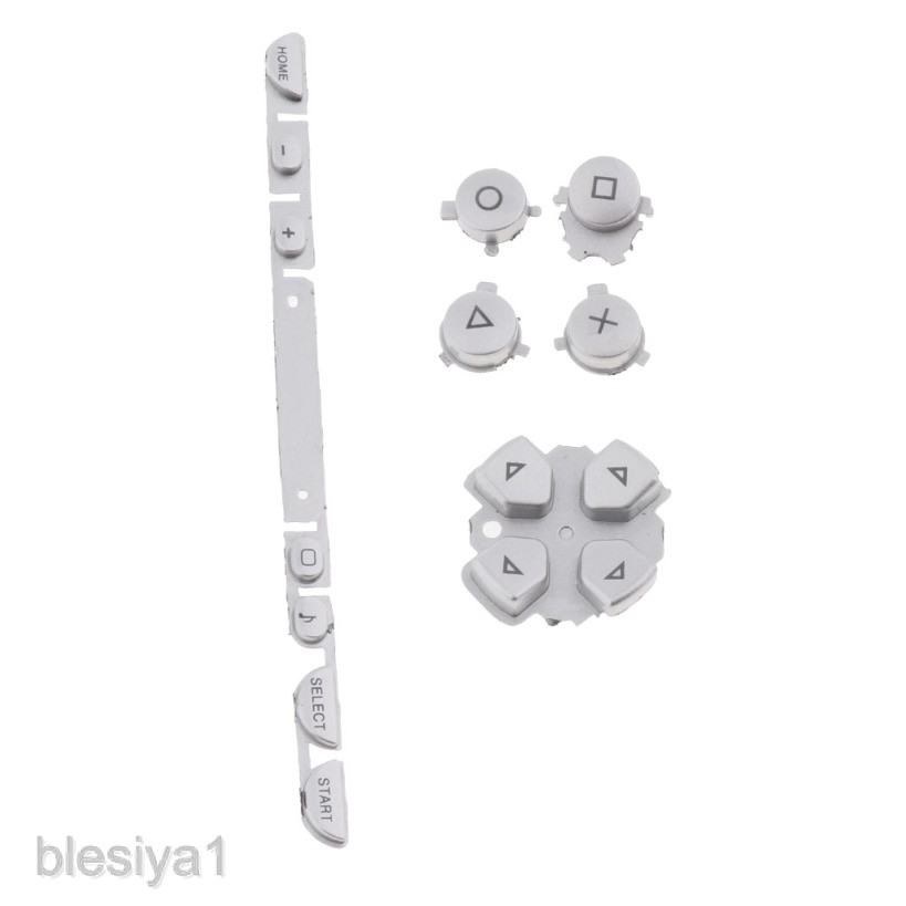 White Replacement Left Right ABXY Buttons Kit Cross Direction Button for PSP 1000 Game Console 