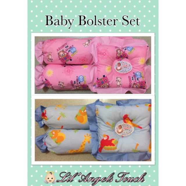 Baby Pillow And Bolster Set | Shopee 