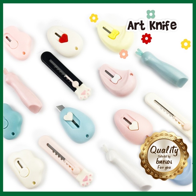bnesos Stationary School Supplies Cute Art Knife Mini Cutter Knife