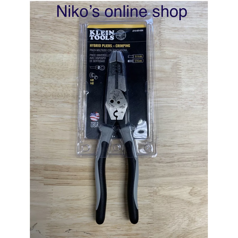 Klein Tools Hybrid Pliers with Crimper and Wire Stripper J2158CR