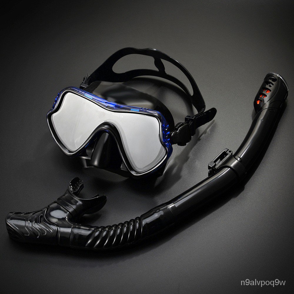 Snorkeling Set AntiFog Silicone Tempered Glass Diving Mask Original