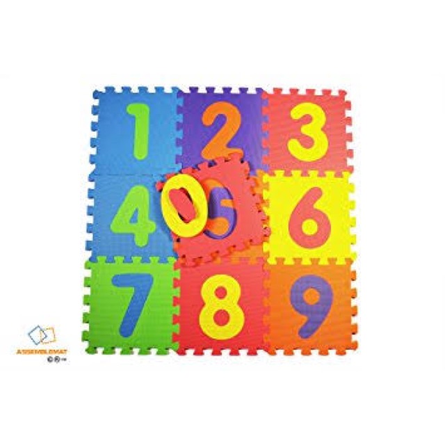 Number rubber mat 30x30cm | Shopee Philippines