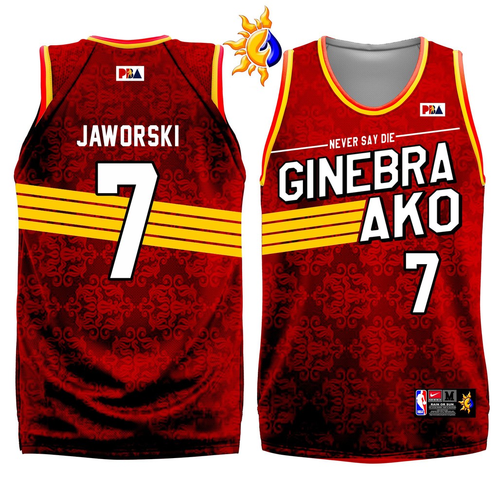 JAWORSKI (new) ginebra ako pba jersey full sublimation nylon spandex ...