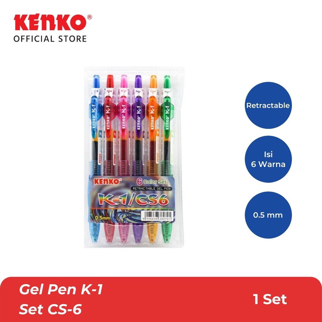 Kenko GEL PEN K-1 CS6 Retractable Set | Shopee Philippines