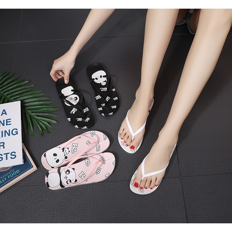 panda flip flops