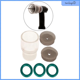 [SHASHA] 6x #12 Glass Pyrex Cup, O-Rings, for WP9/20/24/25/17/18/26 TIG Torches Welding Accessories #9